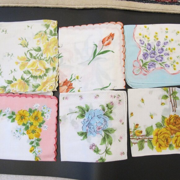 set of six handkerchiefs - Picture 1 of 3